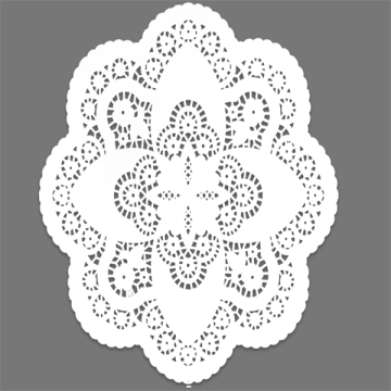 Irregular or other shaped Doily paper