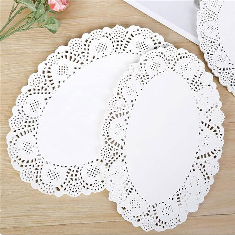 Maker Egg Elliptic Lace Paper Doilies